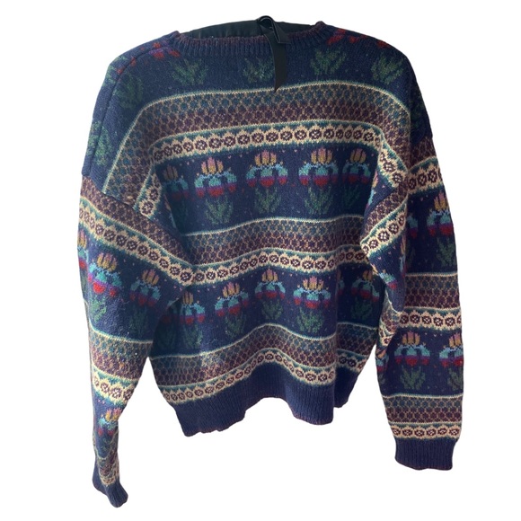 Robert Scott Ltd. Fair Isle Sweater Crew Neck Vintage 100% Wool Size 40 EUC - Picture 6 of 7